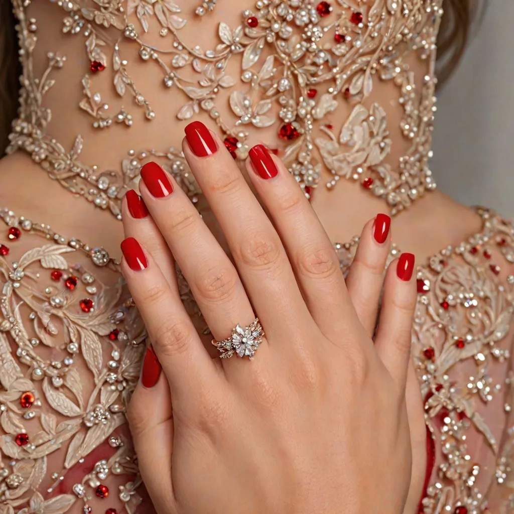 Jakie paznokcie wybrać do czerwonej sukienki?