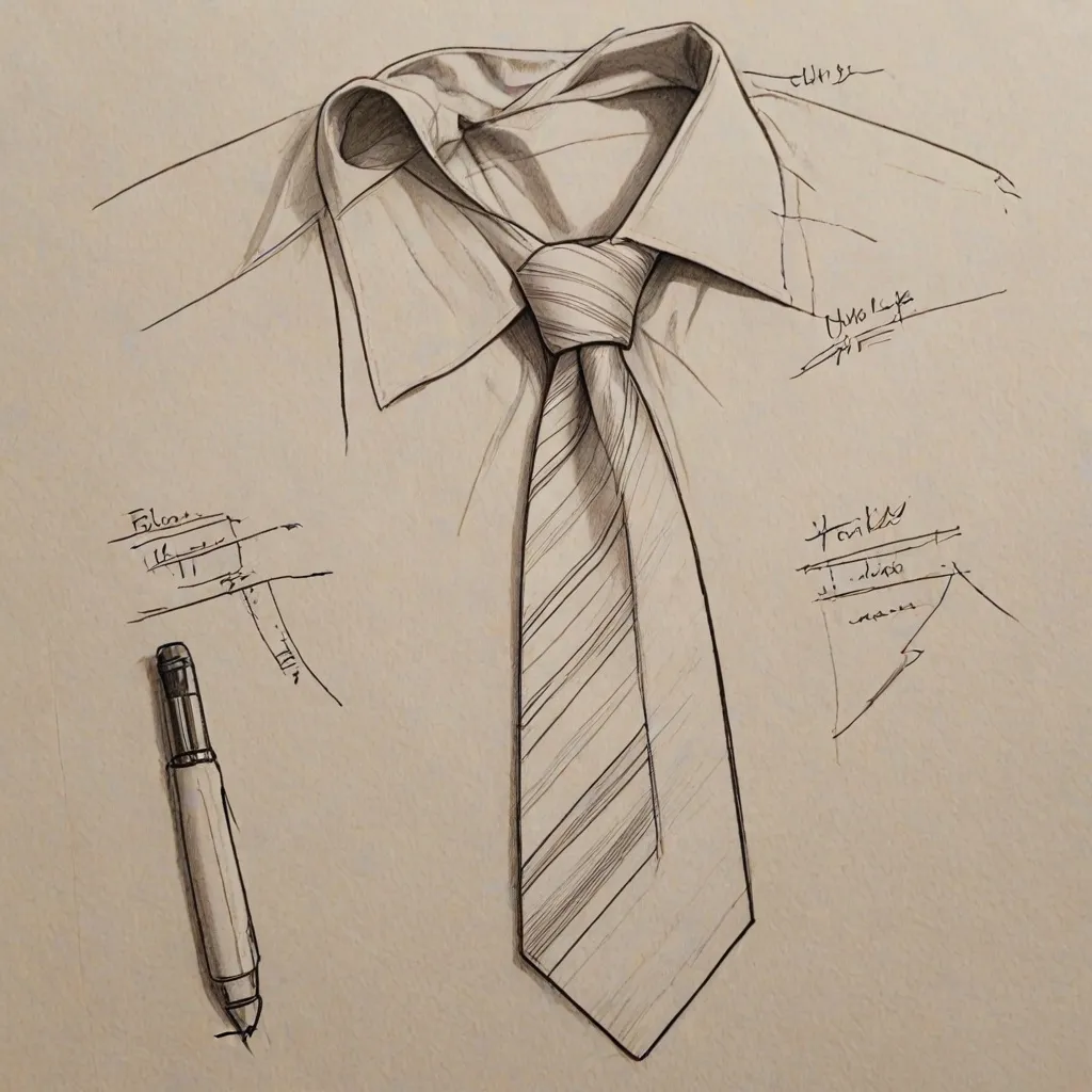 Jak narysować krawat krok po kroku?