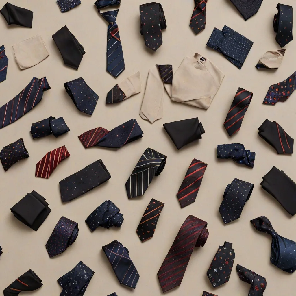 Który krawat będzie pasował do czarnej koszuli?