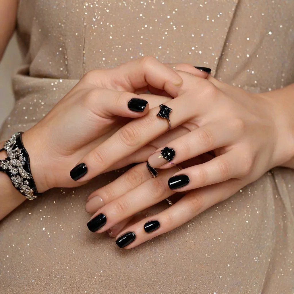 Symbolika czarnych paznokci w modzie.